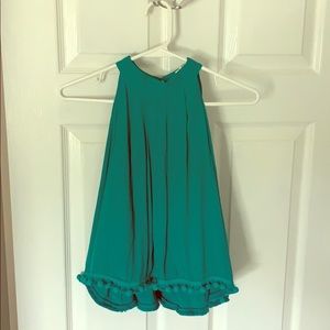 Halter top with Pom-Pom detail